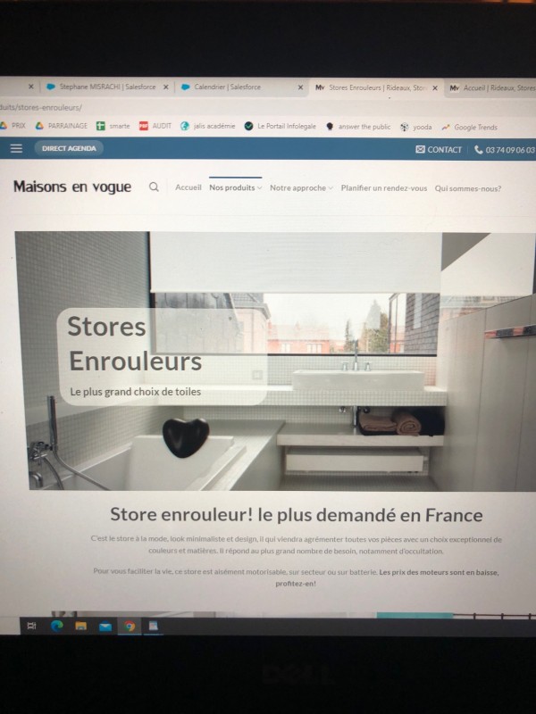 Pose de stores enrouleurs sur mesure à Lille et ses environs 