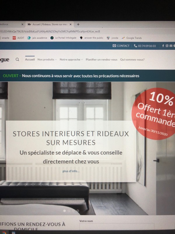 Vente et installation de stores intérieurs pas cher à Bondues