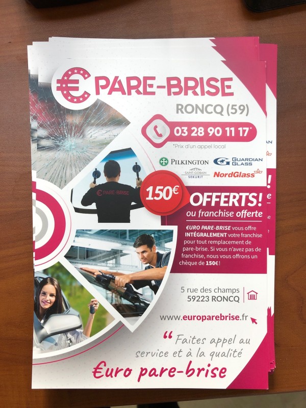 Où faire remplacer son pare brise sans franchise à Villeneuve d’ascq près de Roncq  ?